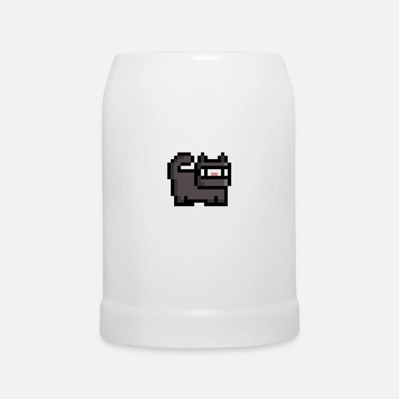 Retro Ninja Cat - Chope en céramique - blanc