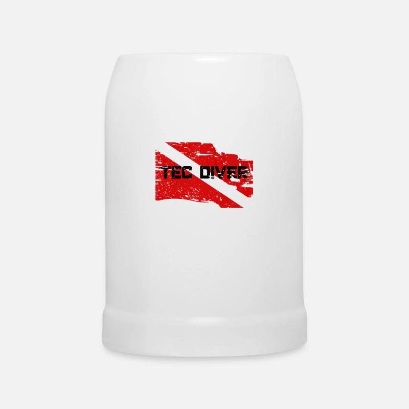 TEC DIVER - Bierkrug - Weiß