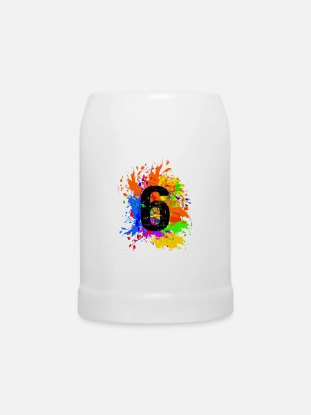 Splash 6 - Bierkrug - Weiß