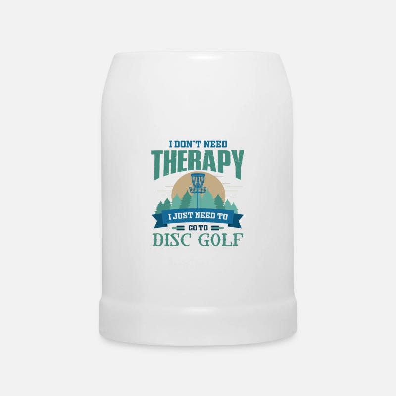 Frisbee Golf, Frisbee Golf Golf, Disque - Chope en céramique - blanc