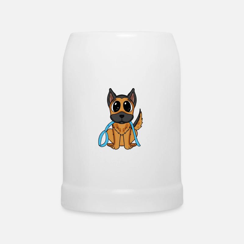 German Shepherd - Beer Mug - white