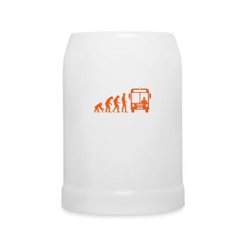 Bus chauffeur de bus chauffeur de bus cadeau singe homme - Chope en céramique - blanc - Devant