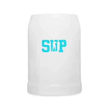 SUP stand up paddle lettrage logo paddle - Chope en céramique - blanc - Devant