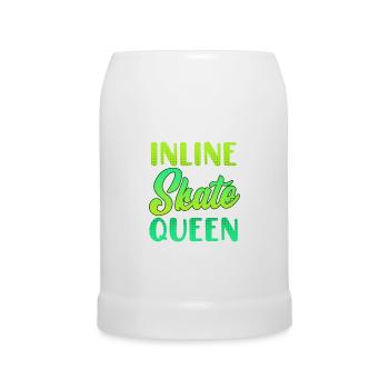 Inliner Frauen Geschenk Inline Skate Queen - Chope en céramique - blanc - Devant