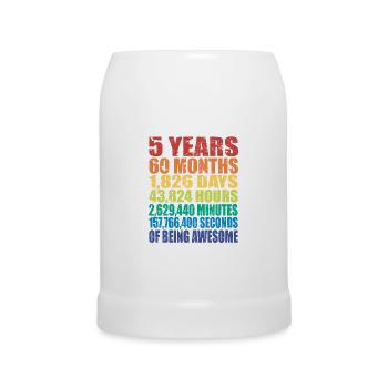 Drôle de cadeau de 5ème anniversaire, âge de 5 ans - Chope en céramique - blanc - Devant