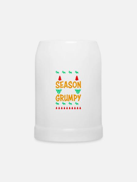 Weihnachtsmuffel Anti Weihnachten - Bierkrug - Weiß