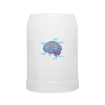 Anatomie eines Gehirns Medizin Student - Bierkrug - Weiß - Vorne