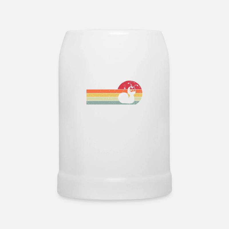 Snail - Beer Mug - white
