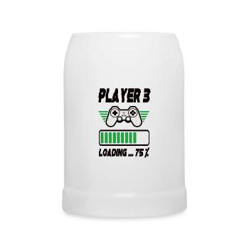 Player 3 Loading - Beer Mug - white - Front