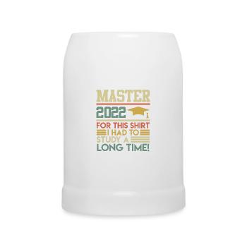 Master apprentissage long Master 2022 - Chope en céramique - blanc - Devant