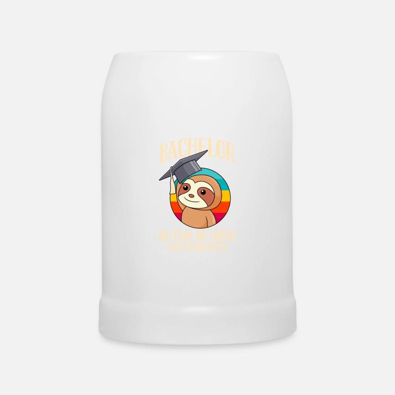 Bachelor 2022 Lizenz zum Klugscheißen Bachelor - Bierkrug - Weiß
