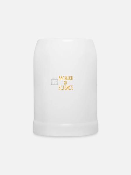 Bachelor of Science Bachelor - Bierkrug - Weiß