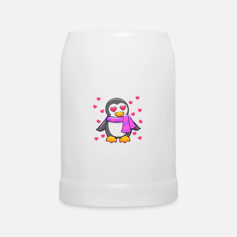 Ich mag einfach Pinguine, ok? Pinguin - Bierkrug - Weiß