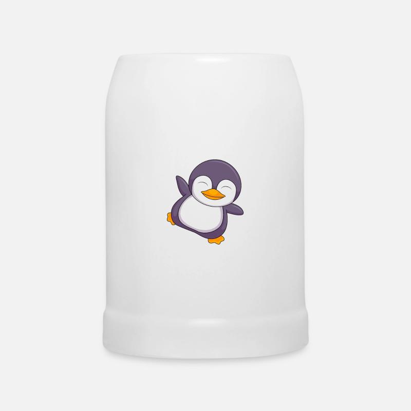 Pinguine sind süß ich bin ein Pinguin Liebe Kinder - Bierkrug - Weiß
