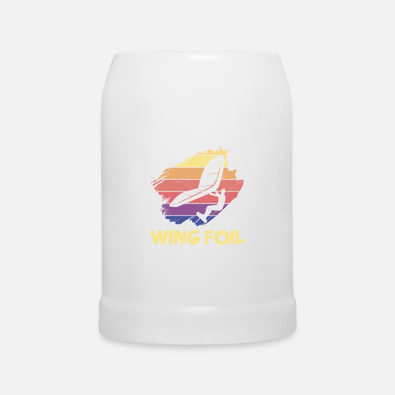 Wing Foil - Bierkrug - Weiß