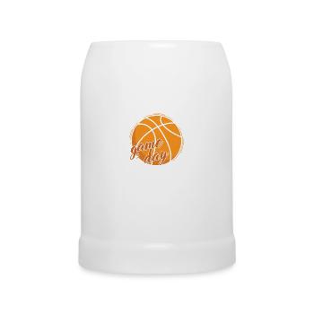 Jour de match Basketball Ball Sports America États-Unis - Chope en céramique - blanc - Devant