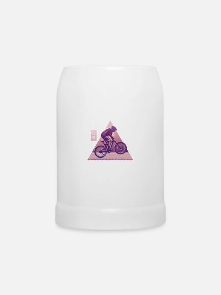Vaporwave Downhill - Bierkrug - Weiß