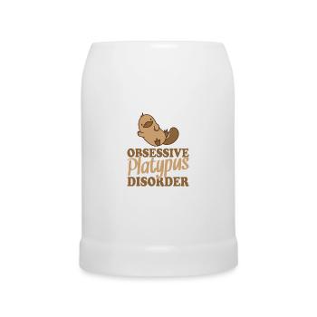 Trouble obsessionnel de l’ornithorynque Schnabeltier - Chope en céramique - blanc - Devant