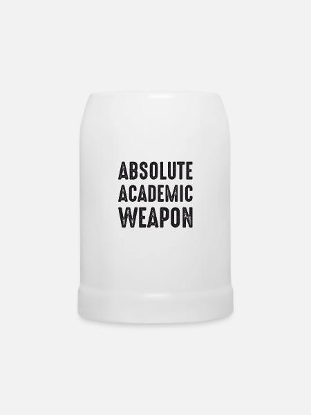 Studenten Absolute Academic Weapon - Bierkrug - Weiß