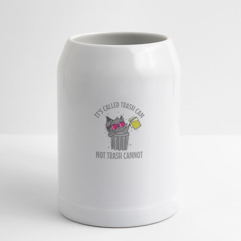 It's called Trash can not Trash cannot Waschbär Beer Mug