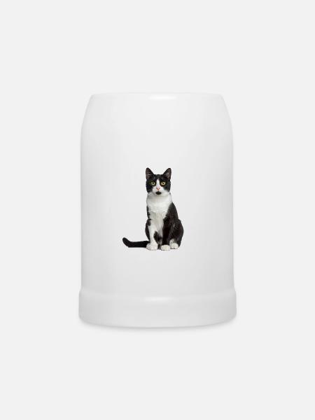 Black/White Cat – Good Pet Edition - Bierkrug - Weiß