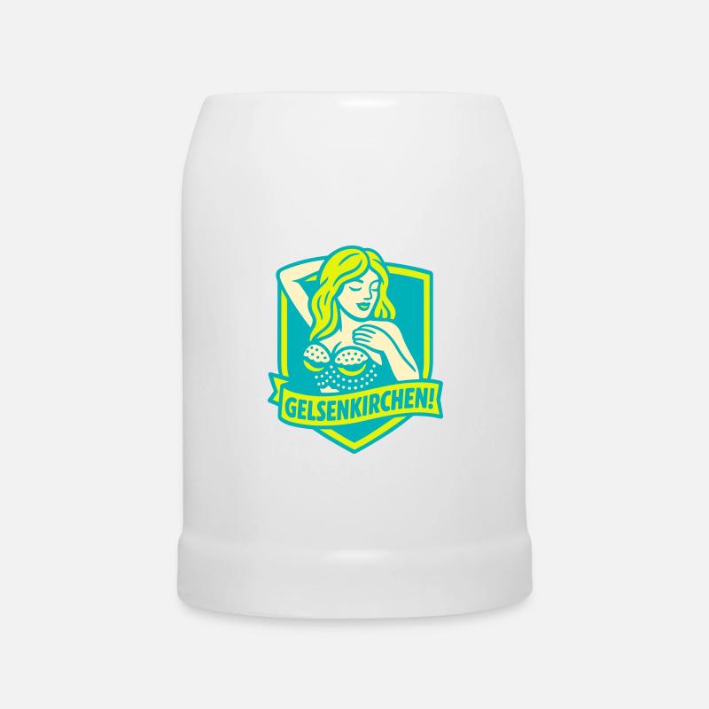 Gelsenkirchen Superstar - Beer Mug - white