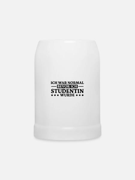 Studentin Spruch Universität Studentin Geschenk - Bierkrug - Weiß