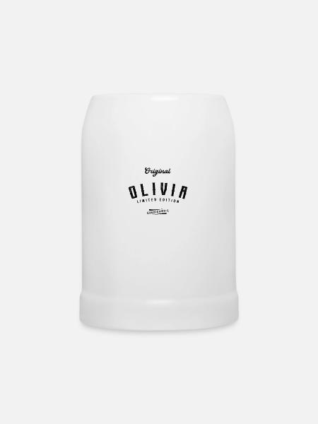Olivia Limited Edition - Bierkrug - Weiß