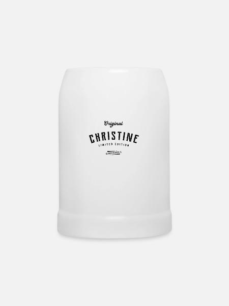 Christine Limited Edition - Bierkrug - Weiß