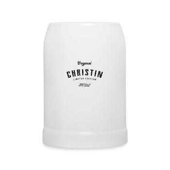Christin Limited Edition - Bierkrug - Weiß - Vorne
