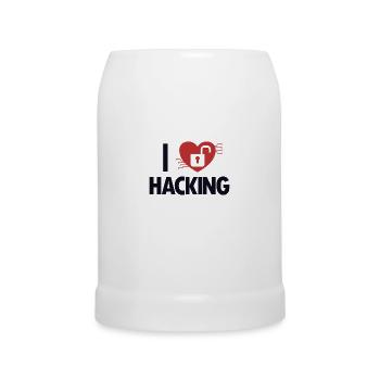J’adore Hacking Phishing Sniffer Social - Chope en céramique - blanc - Devant