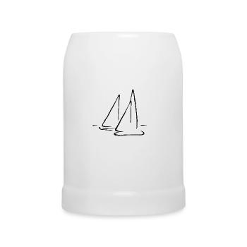 Segelsport Segler Surfer Surfen Segeln Windsurfen - Beer Mug - white - Front