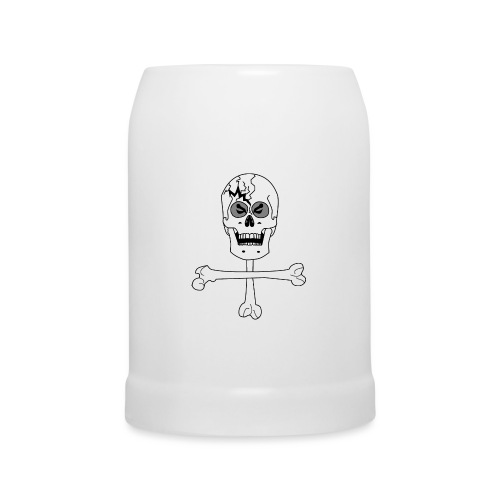 Crâne et croix d'os …Halloween fais moi peur FS FC - Chope en céramique