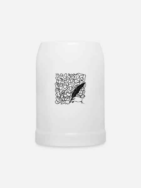 Chaos Letter - Bierkrug - Weiß