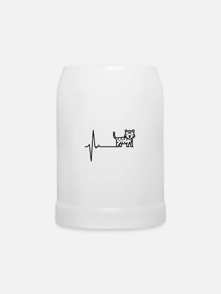 Warten auf Design-Upload - Bierkrug - Weiß