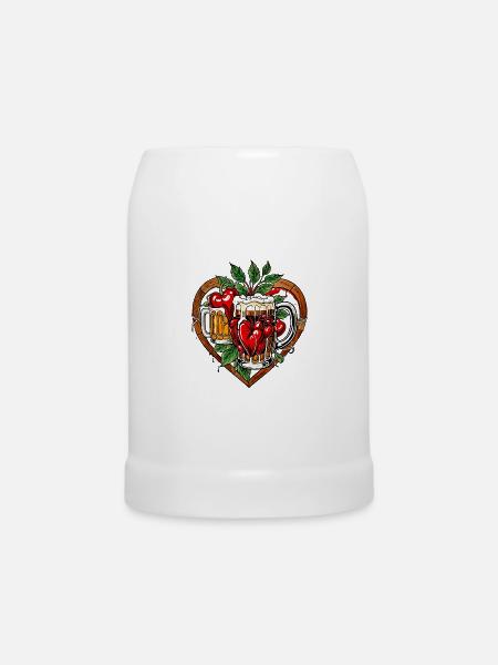 Ich liebe Bier - Bierkrug - Weiß