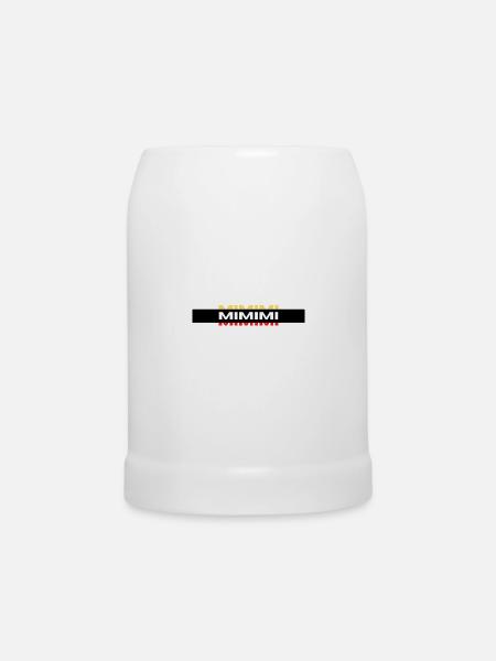 MIMIMI Dreifarbig Logo - Bierkrug - Weiß