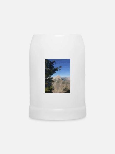 Half Dome - Bierkrug - Weiß