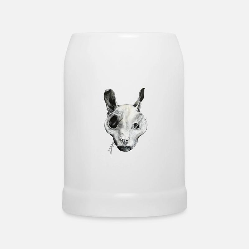 THE GHOST CAT - Beer Mug - white