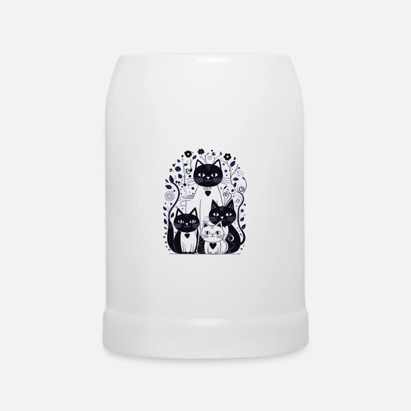 Kittymania - Chope en céramique - blanc