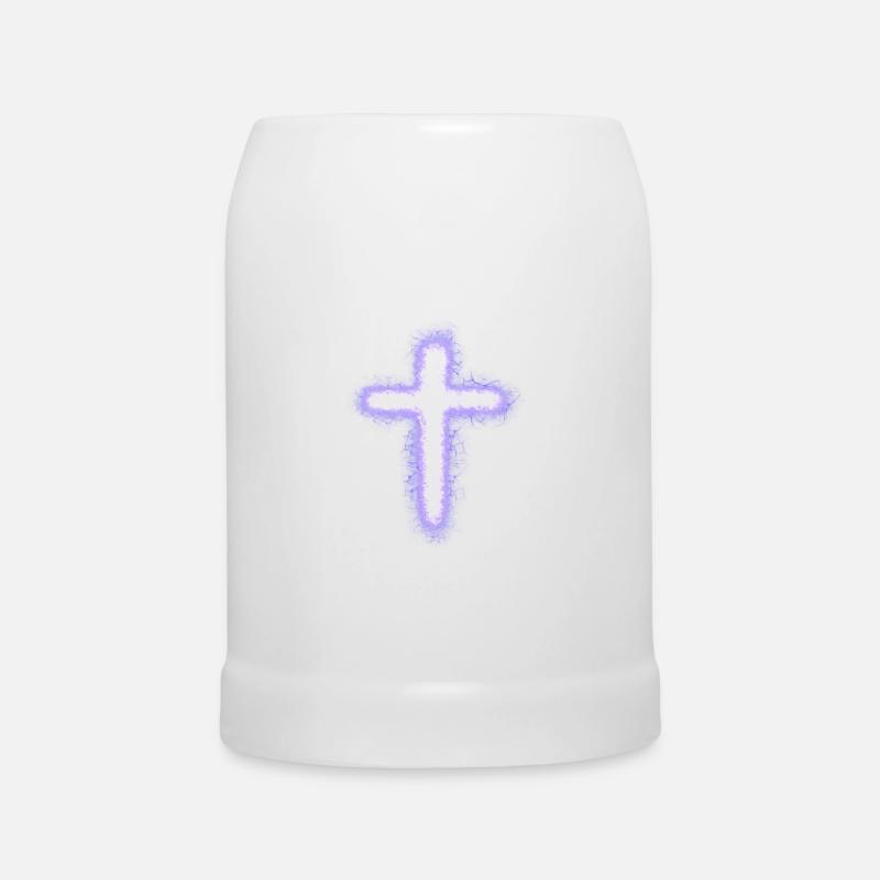 Cross - Beer Mug - white