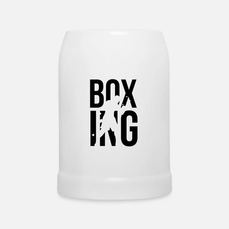 boxing - Beer Mug - white