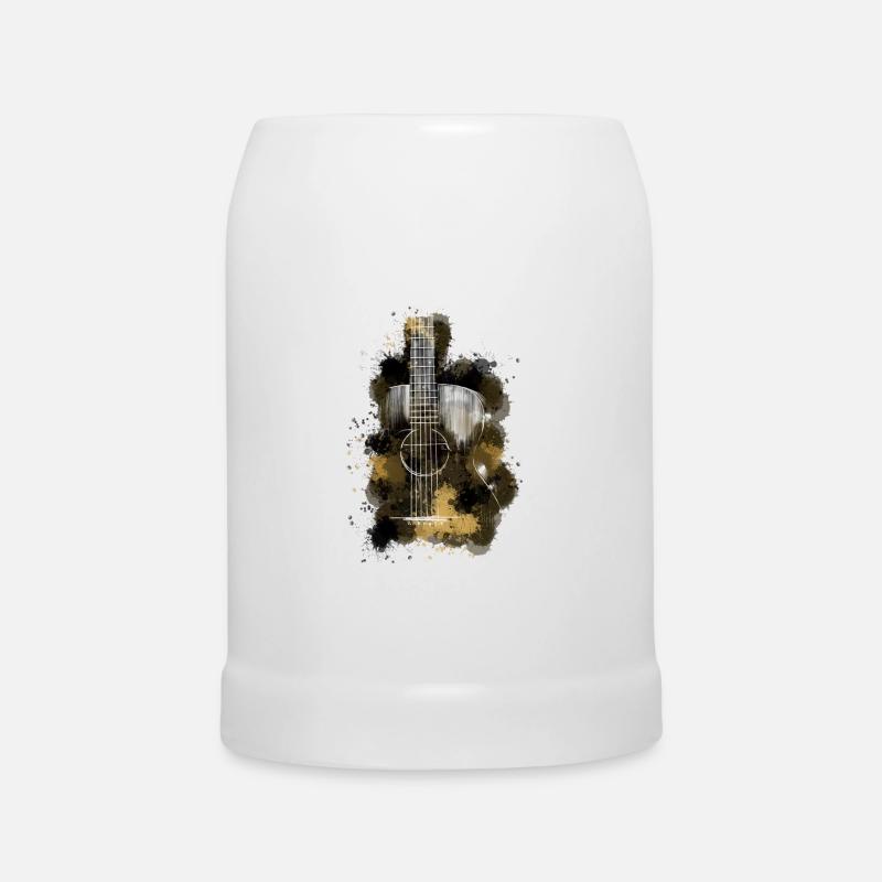Guitar - Beer Mug - white