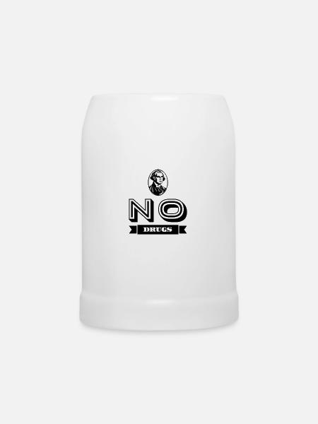 No Drugs - Bierkrug - Weiß