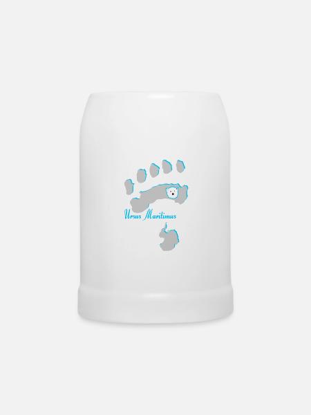 Eisbär 7 - Bierkrug - Weiß