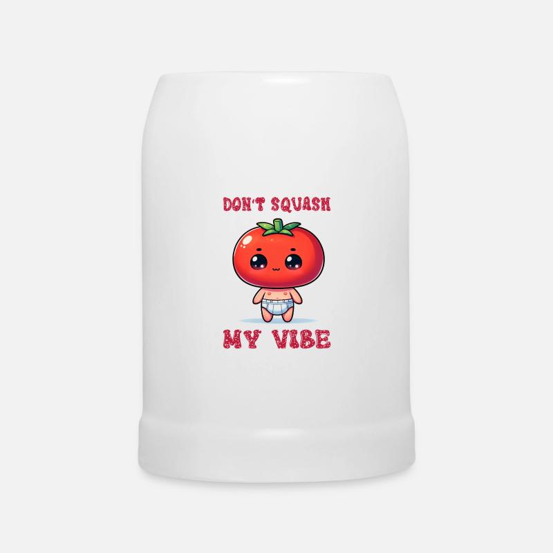 Don't squash my vibe - Bierkrug - Weiß