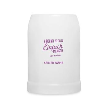 Senior Caregiver Engel Nursing Care Nursing Home - Beer Mug - white - Front