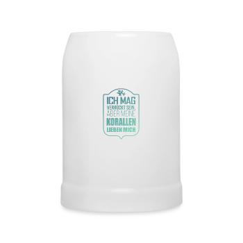 Korallen Aquarist Aquarianer Geschenkidee - Bierkrug - Weiß - Vorne