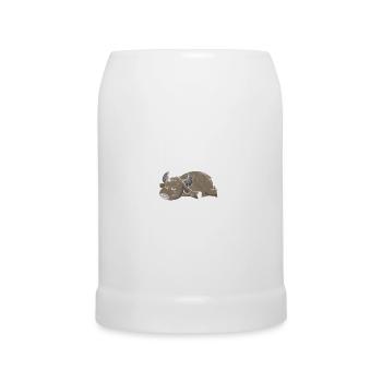 Sleeping buffalo - Beer Mug - white - Front