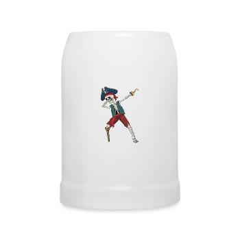 Dabbing pirat squelette Dab pirates pirates - Chope en céramique - blanc - Devant